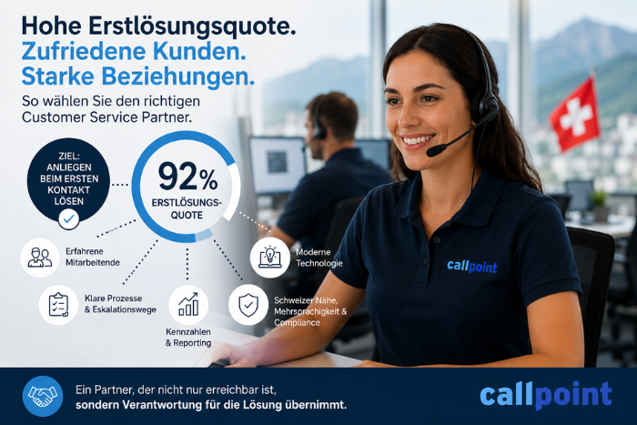 Customer Service Partner mit hoher Erstlösungsquote